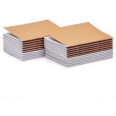 24 Pack Kraft Paper Notebooks, Unlined Blank Sketch Journals Bulk for Kids,