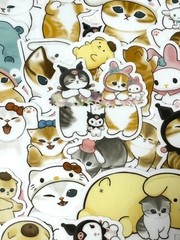 Mofusand, #2, 40 pcs, stickers, SANRIO collaboration, Japanese Character, Cats