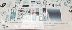 WINTER MAGIC (1) 12×12 Sheet of Echo Park Paper Scrapbook Element Stickers-New