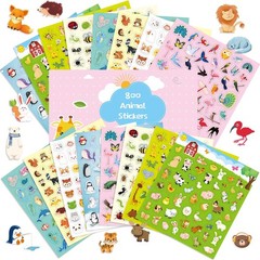 Animal Stickers for 8 Themes Cute Animal Sticker for Water Bottle Decor Scrap…