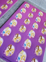 Stickers Lot Disney Princess Stickers Cinderella Belle Repunzel Aurora #34