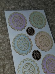 NOS The Gifted Line ANTIQUE BUTTONS Sticker 6.5″ x 2″ Michel & Co