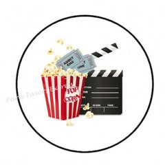 MOVIE NIGHT ENVELOPE SEALS LABELS STICKERS PARTY FAVORS