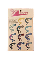 Sealed NIP Vintage Astroline Southwest Stickers – Foil Kokopelli – 2 sheets