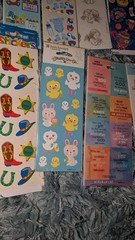 Vintage Stickers Lot 13 Packs Sandylion Hallmark Amscan Paper Arg And More READ