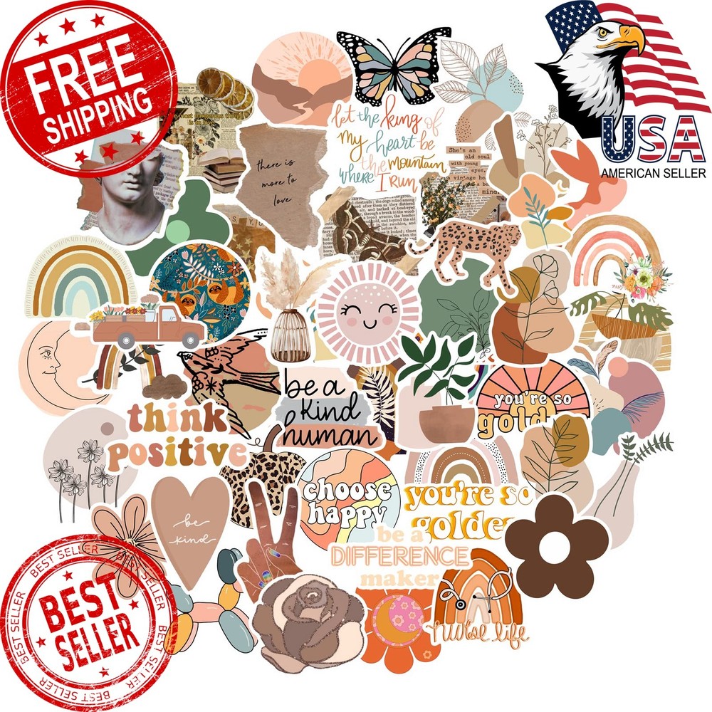 CAKOLINK 50 Vintage Aesthetic Stickers