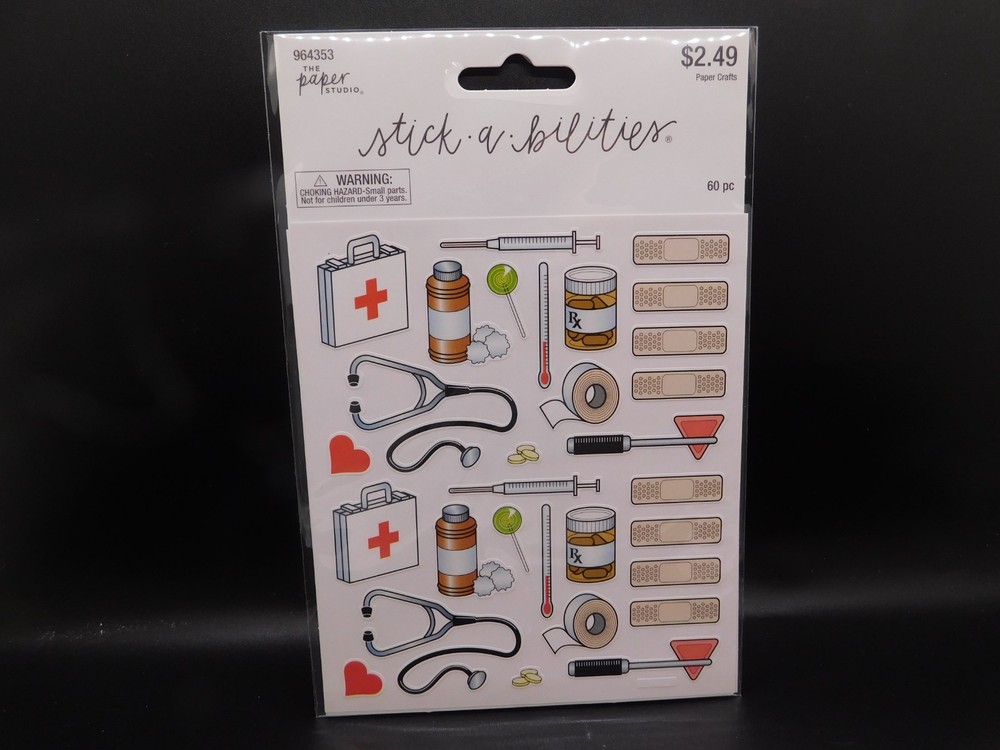 The paper studio Stick a bilities Doctor’s Office stickers 60pc