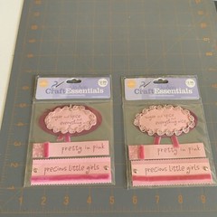 JoAnn Craft Essentials- Card Embellishments Precious Little Girls Stickers