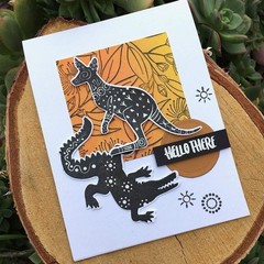HERO ARTS – POLY CLEAR STAMPS – PATTERNED ANIMALS CM450 New