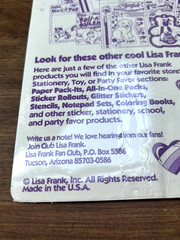Vintage Lisa Frank Bubble Gum Machine Stickers 2 Sheets New Sealed NOS