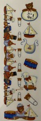 BABY BOY Colored Rub-Ons(3″x 9″) Royal & Langnickel•Toys•Diaper Pin•Teddy Bear•