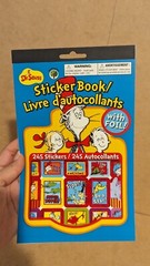 Dr. Seuss – Sticker Book – 245 Stickers – 1 Foil Sheet – 4 Sheets Total