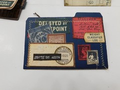 Junk Journal Add-Ons Handmade Tags Card Envelope File Clipboard Ephemera Set 5