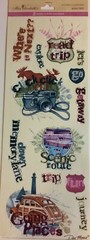 Miss Elizabeth’s ROAD TRIP Clear Mylar Stickers Travel Vacation Getaway Route 66