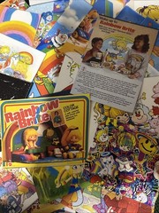 60 + piece ( Rainbow Bright ) Junk Journal Ephemera read description