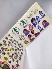 1989 SandyLion My Sticker Album Floral Heart Filled W Stickers Mrs Grossmans Vtg