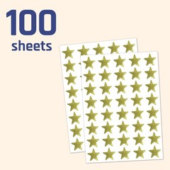 Adhesive Gold Foil Star Stickers – 4000 Pack, 0.6