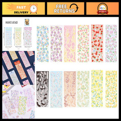 Colorful Kpop Stickers Set – 12 Sheets DIY Self-Adhesive Deco Stickers for Scrap