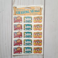 Vintage Eureka 60 Self-Stick Grading Seals with Beautiful Super Looking Good