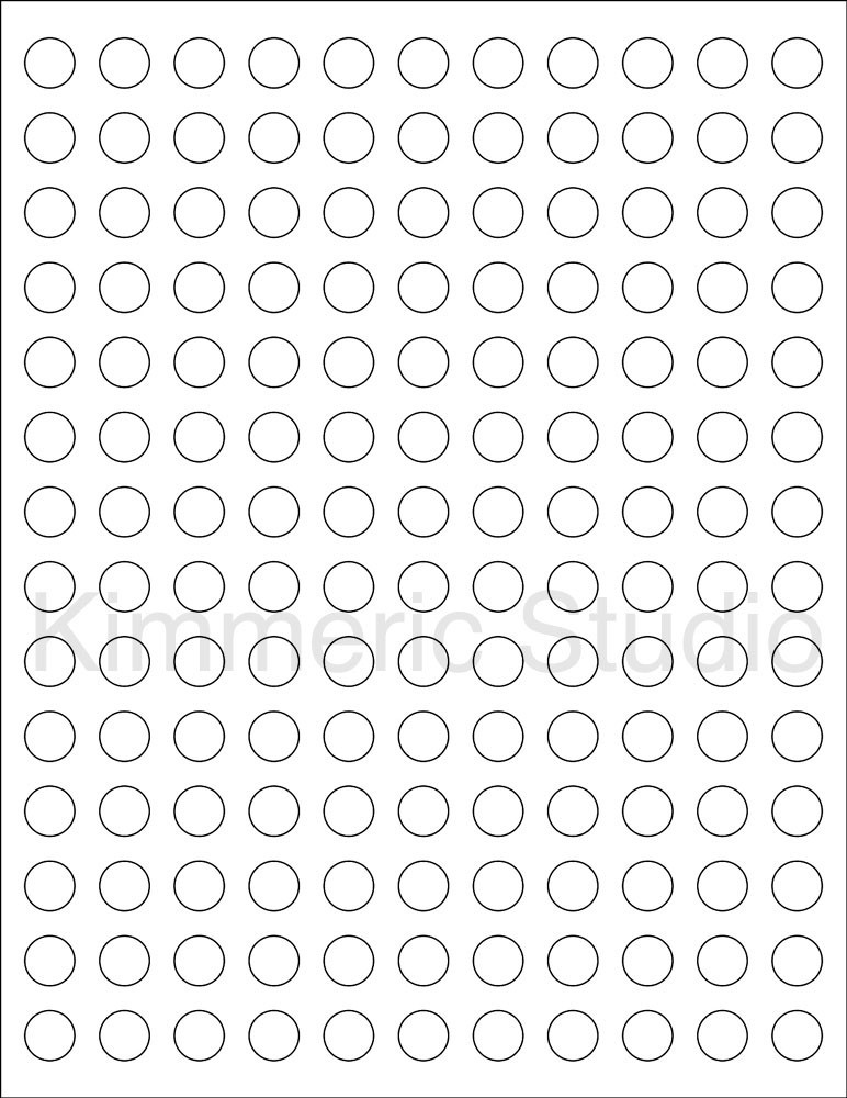 6 SHEETS 1/2″ ROUND CIRCLE BLANK WHITE STICKERS LABEL,MATTE FINISH,ESSENTIAL OIL