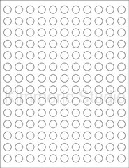 6 SHEETS 1/2″ ROUND CIRCLE BLANK WHITE STICKERS LABEL,MATTE FINISH,ESSENTIAL OIL