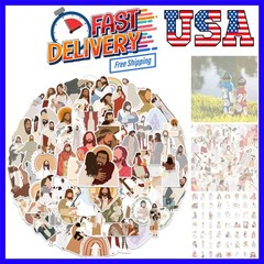 100 Pcs Jesus Stickers Aesthetic Christian Stickers, Religious Cross Faith Wa…