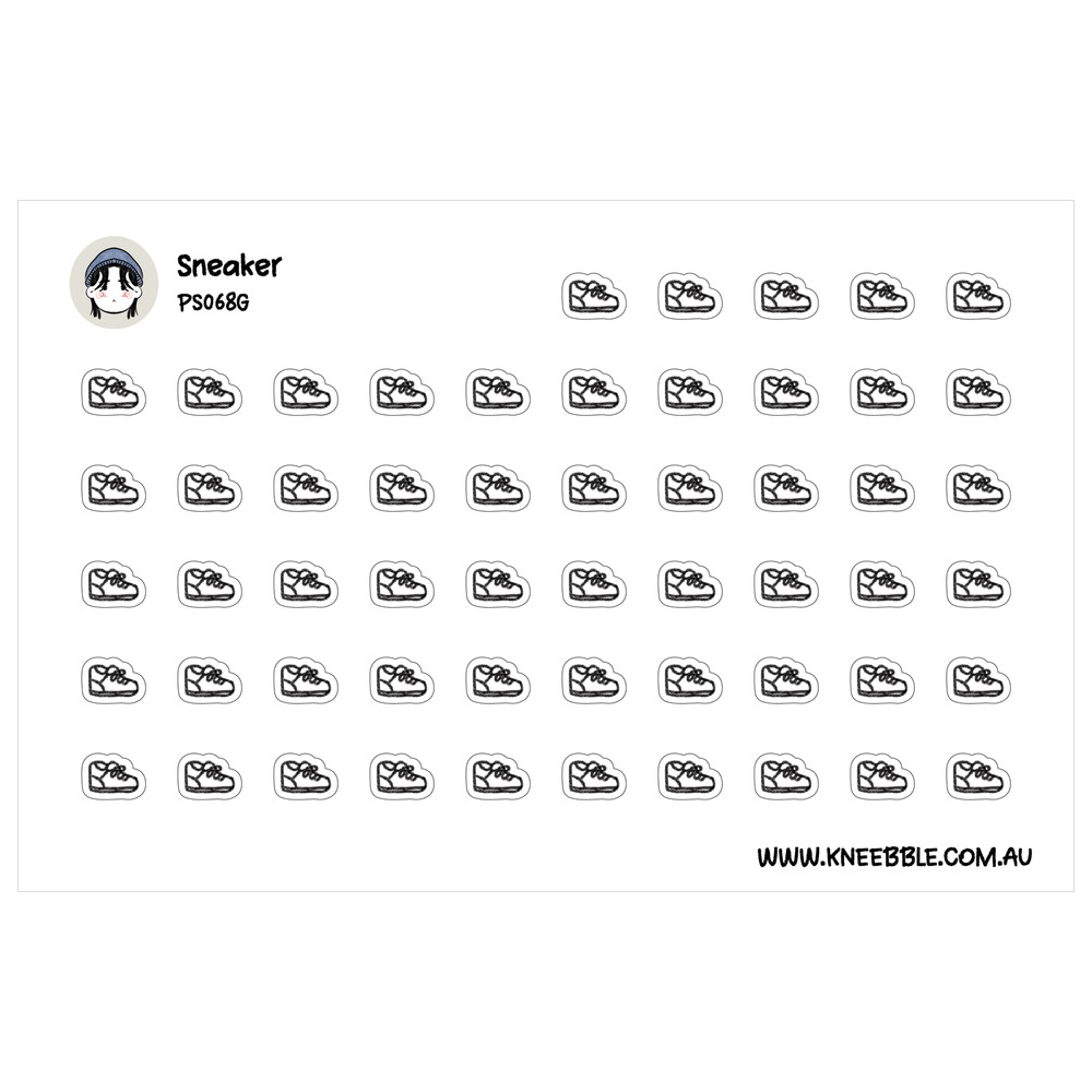 Sneaker Planner Stickers – Stylish Shoe Stickers & Fitness Planner Decals
