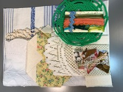 24 Pcs Vintage Doily, Tablecloth, Small Projects, Sewing Supplies, Scraps (431)