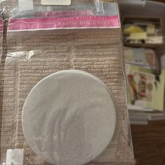 Scrapbook Embellishments- lot of 4 really big chips. New in package.