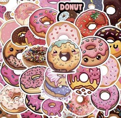 10 Pack – Random Glossy Kawaii Donut Sweet Yummy Cute Phone Laptop Cup Stickers