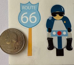 ROAD TRIP Stickers(19pc)Car •Vacation•Rest Stop•Somewhere, USA•Snacks•Map•Signs•