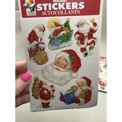 Holiday Stickers Autocollants Color-Clings Vintage Christmas 2003 NOS 3 Packages