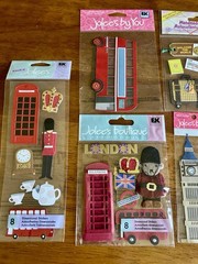 Jolee’s Boutique By You London Sticker Lot Trolley, Bridge, Telephone, Tea,