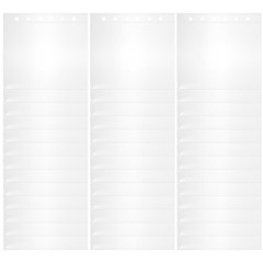 50Pcs DIY Scrapbook Page Covers Transparent Protective Refill Sheets with Holes