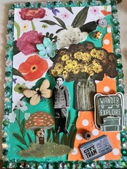 Junk Journal /scrapbook! 5 Vintage Junk Journal Ephemera. 5 Cards W/ Envelopes.