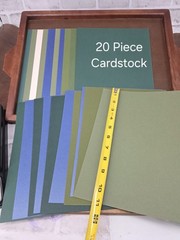 Mixed Scrapbooking Junk Journal Shadow Box Lot 4- Cardstock, Stamps, Mixed Media