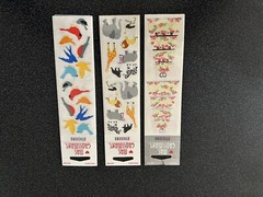 3 Vintage Mrs. Grossman’s Stickers New-unopened~Wedding Cake~ZOO Animals~Birds