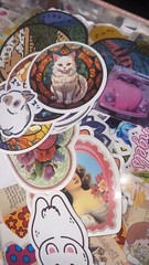 Surprise Lot of 50 Random Stickers – Includes Die Cuts/Sticker Flakes!