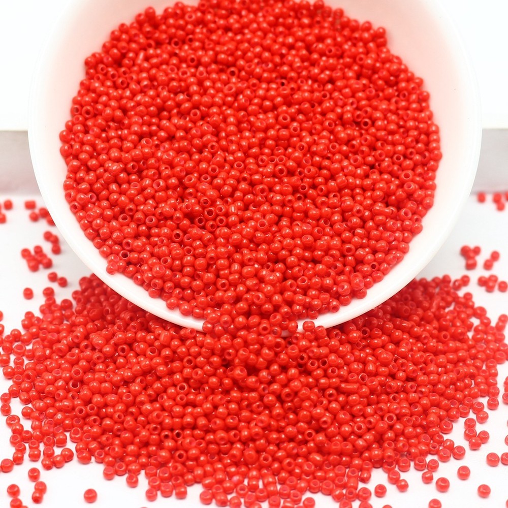 10000 Opaque Glass Beads 1.5mm(12/0) + Storage Box Colour Choice Jewelry
