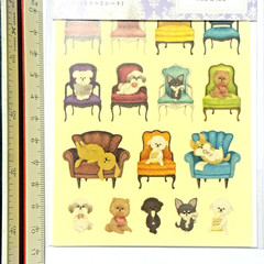 Cute Dog Film Sticker Maltese Shih Tzu Poodle Chihuahua Corgi Japan