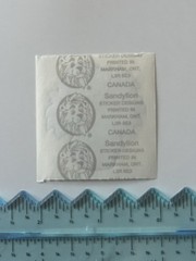 Sandylion Vintage Shiny Foil CHRISTMAS Pointsetta Scrapbooking Stickers RARE 2×2