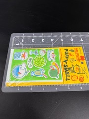 Vintage Puffy Scented Sticker Sheet Kawaii Melon Cocktail 80s Retro Puff n Smell