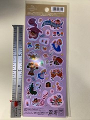 Vintage ALICE IN WONDERLAND Sticker Sheet RARE