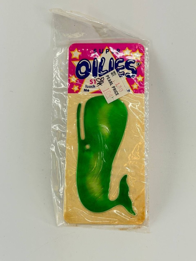 Vintage Super Oilies Liquid Crystal Whale Sticker NOS Sealed USA Color Change