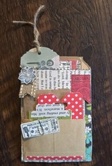 15 Piece Handmade Junk Journaling Ephemera Pack Folio Pocket Tags