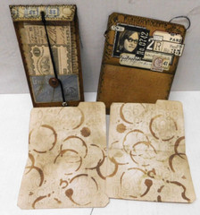 Junk Journal Ephemera Money Envelope & File Tag Vintage Style Grungy Set A