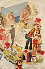 LOT 100 pc Vtg FAMILY CHILDREN Ephemera Pack Junk Journal Scrapbook Print Ads
