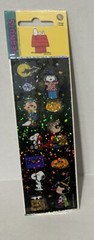 Sandylion Peanuts Prismatic Glitter Halloween Stickers