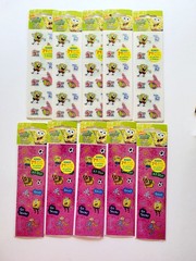 Vtg Sandylion Stickers LOT Spongebob Squarepants NIP soccer pal Patrick Gary