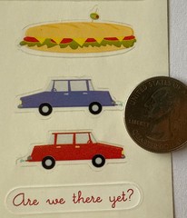 ROAD TRIP Stickers(19pc)Car •Vacation•Rest Stop•Somewhere, USA•Snacks•Map•Signs•